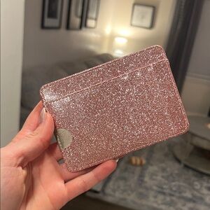 Glittery Pink Card Holder